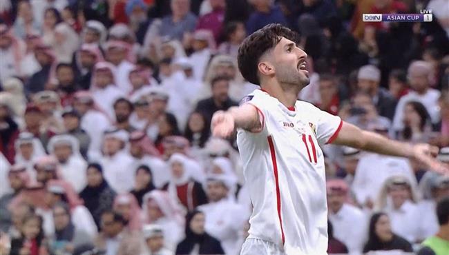 هدف الاردن في مرمي قطر بنهائي كأس اسيا يزن النعيمات