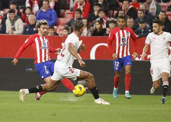 في ليلة إصابة موراتا أتلتيكو مدريد يسقط أمام إشبيلية بـ الدوري الإسباني