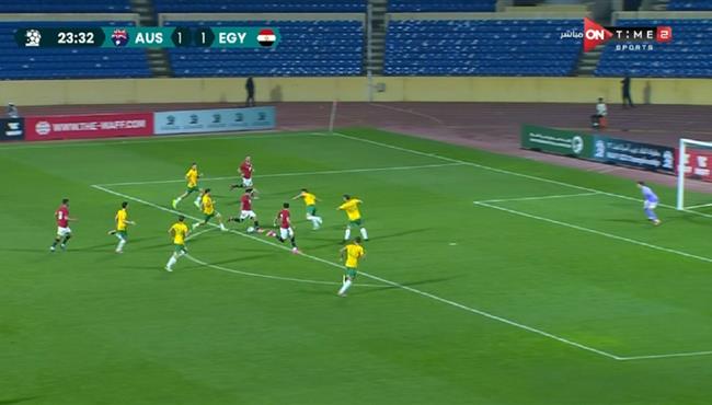 ابراهيم عادل كاد ان يسجل هدف رائع في مرمي استراليا بكاس غرب اسيا تحت 23 عام