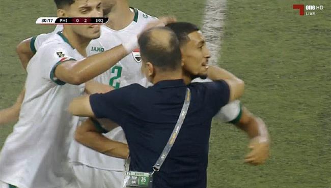 هدف العراق الثاني في مرمي الفلبين بتصفيات كأس العالم