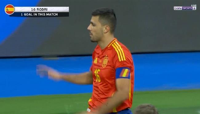 هدف اسبانيا الاول في مرمي البرازيل رودريجو هيرنانديز