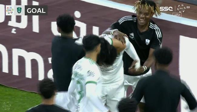 هدف فوز الاهلي علي التعاون 1 0 الدوري السعودي فراس البريكان