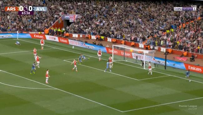 اهداف مباراة ارسنال واستون فيلا 0 2 الدوري الانجليزي