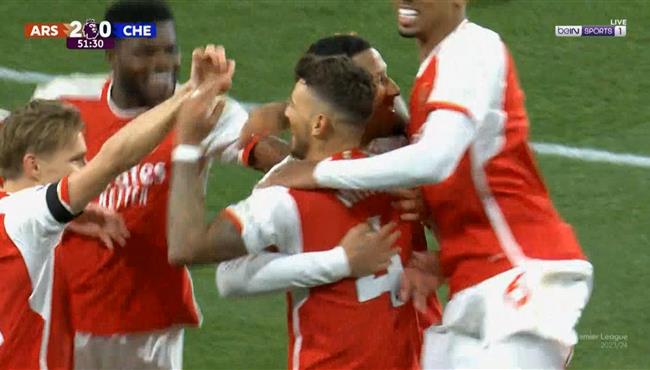 هدف ارسنال الثاني في مرمي تشيلسي بالدوري الانجليزي