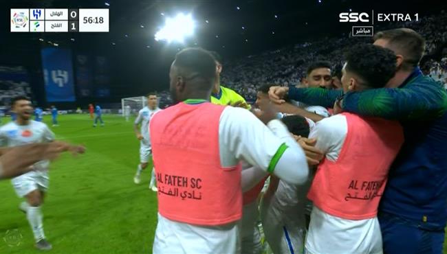 هدف الفتح الاول في مرمي الهلال بالدوري السعودي
