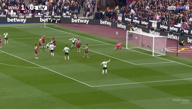 هدف تعادل ليفربول مع وست هام 1 1 الدوري الانجليزي