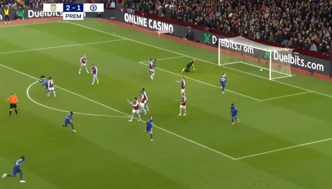 اهداف مباراة تشيلسي واستون فيلا 2 2 الدوري الانجليزي