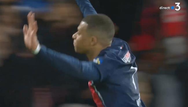 هدف مبابي في مرمي رين بكأس فرنسا