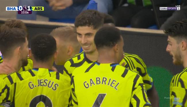 اهداف مباراة ارسنال وبرايتون 3 0 الدوري الانجليزي