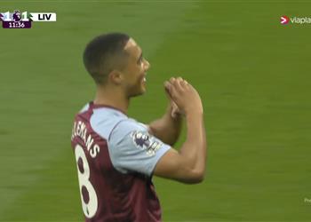 فيديو تيليمانس يسجل هدف تعادل أستون فيلا أمام ليفربول