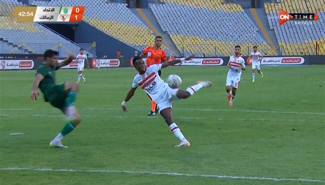 ابراهيما نداي يهدر هدف محقق لـ الزمالك امام الاتحاد السكندري