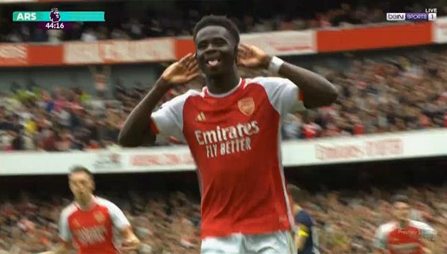 هدف ساكا في مرمي بورنموث في الدوري الانجليزي