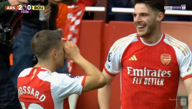 هدف ارسنال الثاني في مرمي بورنموث في الدوري الانجليزي