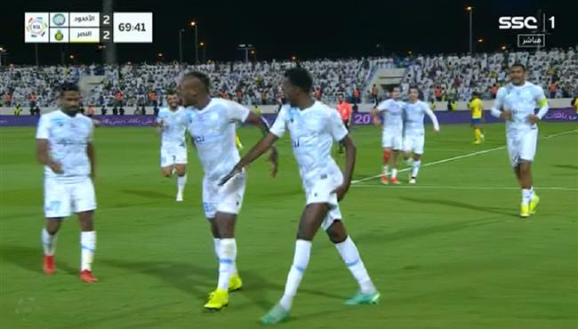 هدف الاخدود الثاني في مرمي النصر بالدوري السعودي