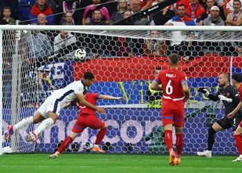 فيديو بيلينجهام يسجل هدف إنجلترا الأول أمام صربيا في يورو 2024