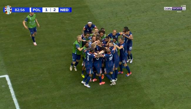 هدف هولندا الثاني القاتل في مرمي بولندا يورو 2024