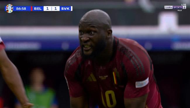 هدف لوكاكو الملغي امام سلوفاكيا في يورو 2024