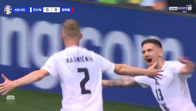 هدف سلوفينيا الاول في مرمي صربيا بيورو 2024