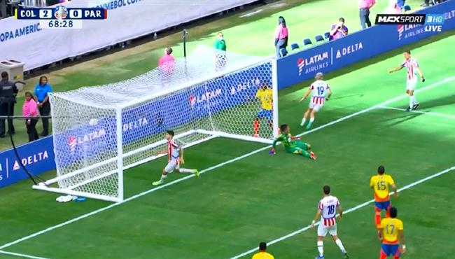 هدف باراجواي الاول في مرمي كولومبيا بكوبا امريكا