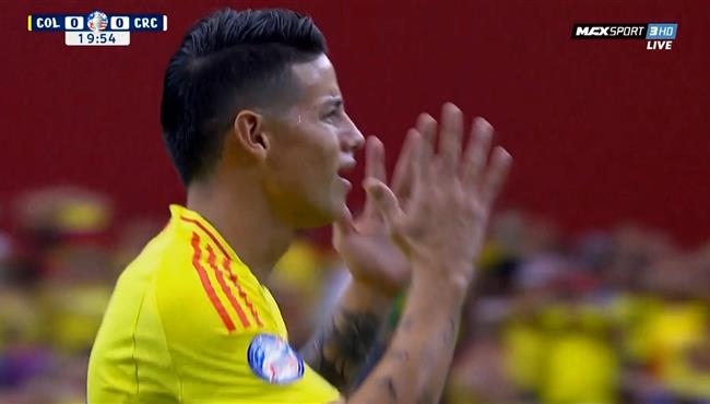 تصدي حارس كوستاريكا الرائع يحرم جيمس رودريجيز من تسجيل هدف