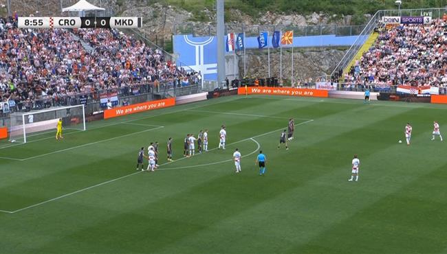 علي طريقة ميسي هدف أكثر من رائع في مباراة كرواتيا ومقدونيا