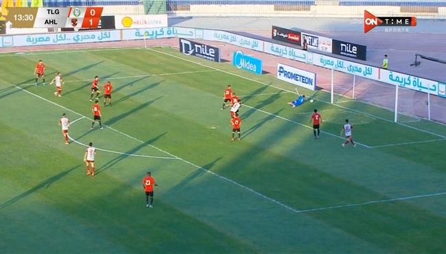 تصدي حارس طلائع الجيش يحرم كريم فؤاد من تسجيل هدف رائع لـ الاهلي