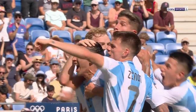هدف الارجنتين الثالث الرائع في مرمي العراق باولمبياد باريس
