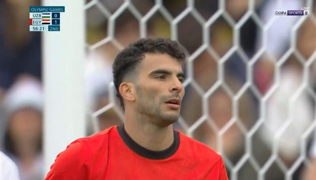 زيزو يهدر هدف محقق في مباراة مصر واوزباكستان