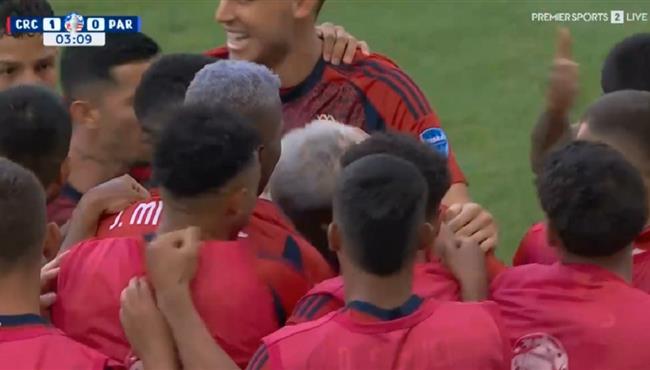 هدف كوستاريكا الاول في مرمي باراجواي بكويا امريكا