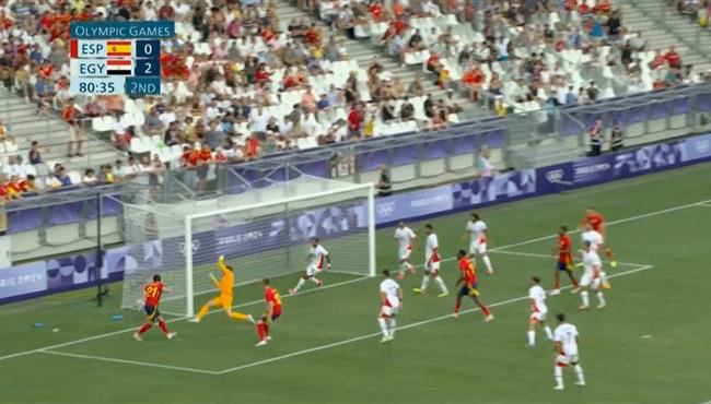 القائم يمنع هدف محقق لـ اسبانيا امام مصر في اولمبياد باريس