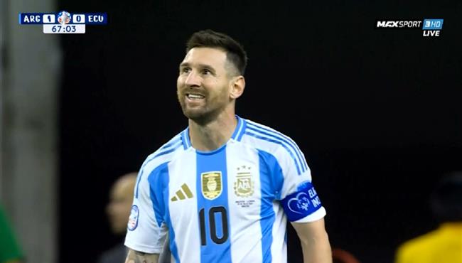 ميسي كاد ان يسجل هدف امام الاكوادور بكوبا امريكا