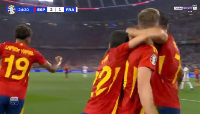 هدف اسبانيا الثاني في مرمي فرنسا بيورو 2024