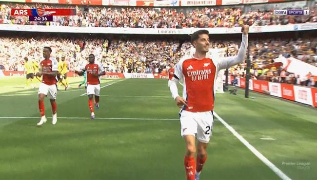 هدف ارسنال الاول في مرمي ولفرهامبتون كاي هافيرتز