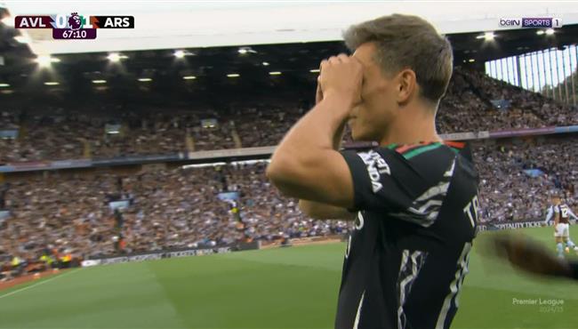 هدف تروسارد في مرمي استون فيلا بالدوري الانجليزي