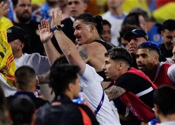 إيقاف نونيز وبينتانكور بسبب أحداث مباراة أوروجواي وكولومبيا في كوبا أمريكا