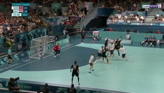 هدف أحمد عادل الم ذهل في مباراة مصر والنرويج لكرة اليد بـ أولمبياد باريس