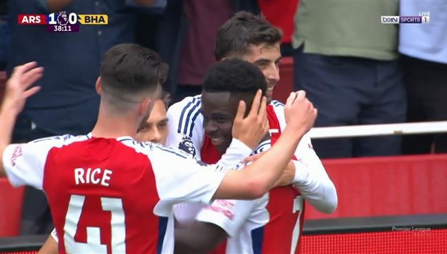 اهداف مباراة ارسنال وبرايتون 1 1 الدوري الانجليزي