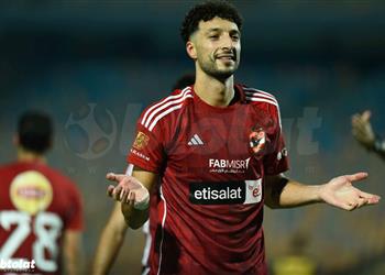 فيديو هاتريك وسام أبو علي ي سجل هدف الأهلي الثالث أمام المقاولون العرب