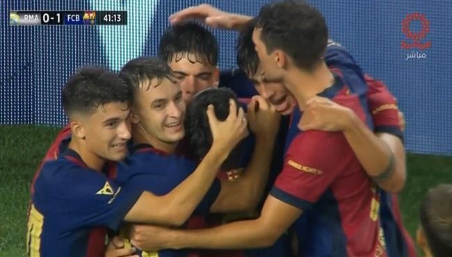 هدف برشلونة الاول في مرمي ريال مدريد