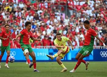 فيديو لوبيز يسجل هدف تعادل إسبانيا أمام المغرب في أولمبياد باريس