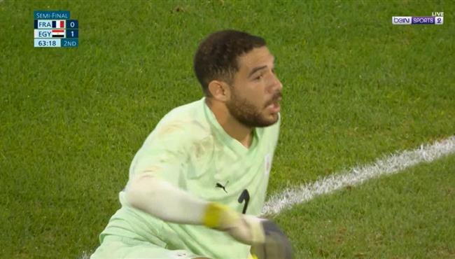 تصديات حمزة علاء في مباراة مصر وفرنسا باولمبياد باريس