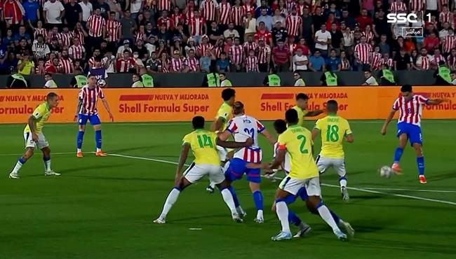 هدف باراجواي العالمي في مرمي البرازيل بتصفيات كأس العالم