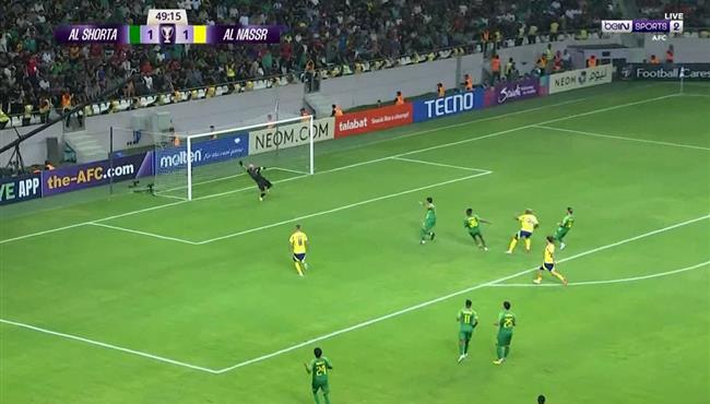 تصدي حارس الشرطة الرائع يحرم تاليسكا من تسجيل هدف لـ النصر