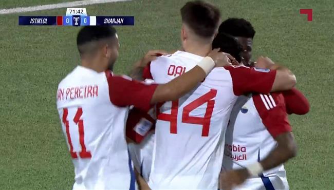 هدف فوز الشارقة الاماراتي علي استقلال دوشنبه 1 0 دوري ابطال اسيا