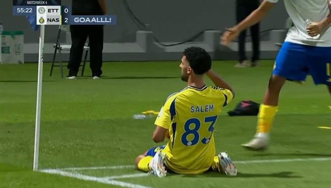 هدف النصر الثاني في مرمي الاتفاق بالدوري السعودي اسيست ساديو ماني