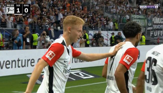 اهداف مباراة اينتراخت فرانكفورت وبوروسيا مونشنجلادباخ 2 0 الدوري الالماني