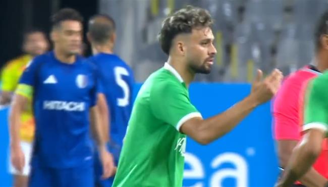 هدف صلاح محسن الاول في مرمي الهلال الليبي بكأس الكونفيدرالية