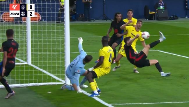 هدف ليفاندوفيسكي الثاني في مرمي فياريال بالدوري الاسباني