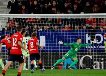 فيديو بوديمير ي سجل هدف أوساسونا الأول أمام برشلونة