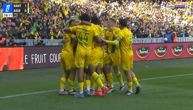 اهداف مباراة نانت وسانت ايتيان 2 2 الدوري الفرنسي